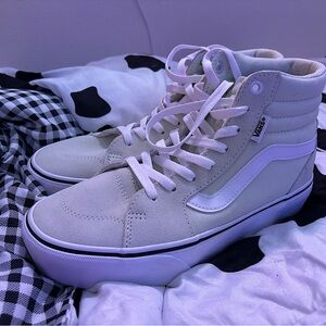 Adult Vans Sk8 Hi Shoes pastel green - Womans 8.5